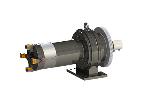 杠桿式中實(shí)四爪雙動(dòng)送料卡盤(pán)